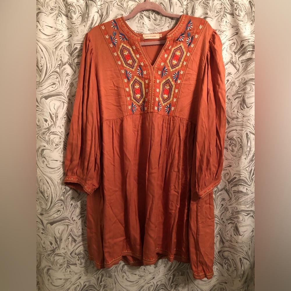 Orange Boho Dress